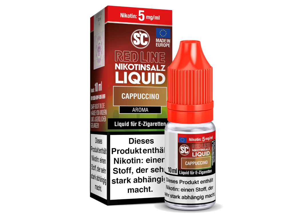 SC - Red Line - Cappuccino - Nikotinsalz Liquid 5 mg/ml 500er Packung