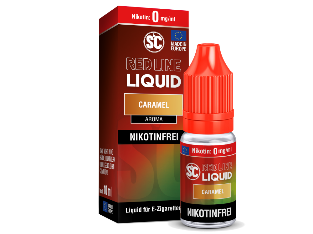 SC - Red Line - Caramel - Nikotinsalz Liquid 0 mg/ml 10er Packung