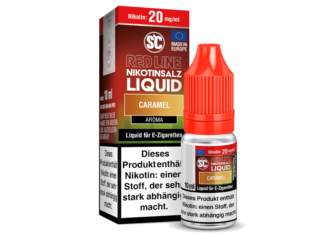 SC - Red Line - Caramel - Nikotinsalz Liquid 20 mg/ml 500er Packung