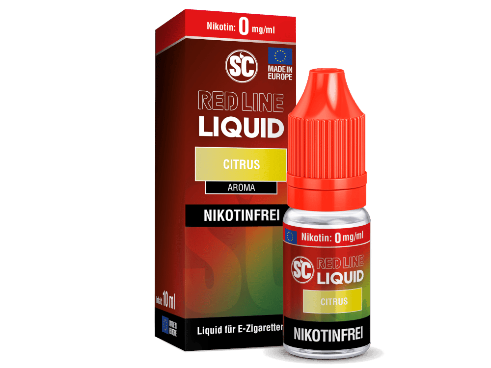 SC - Red Line - Citrus - Nikotinsalz Liquid 0 mg/ml 10er Packung