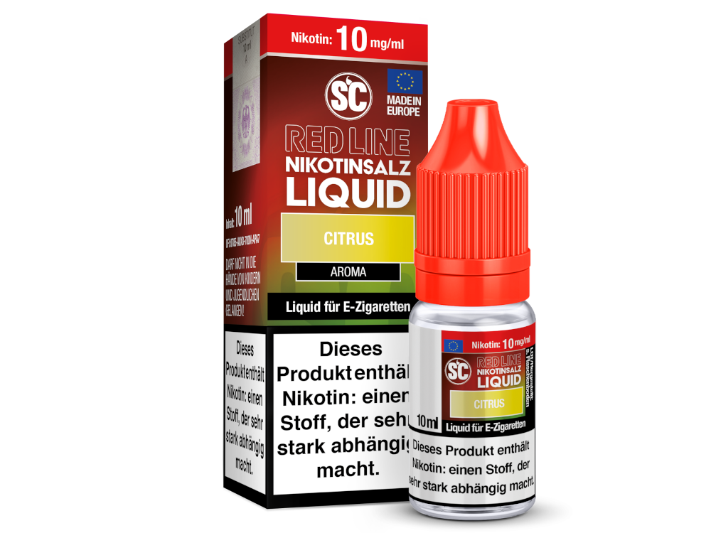 SC - Red Line - Citrus - Nikotinsalz Liquid 10 mg/ml 500er Packung
