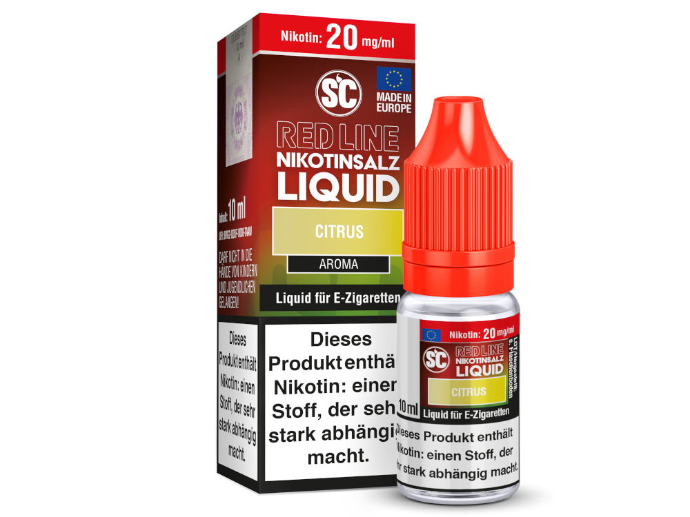 SC - Red Line - Citrus - Nikotinsalz Liquid 20 mg/ml 500er Packung