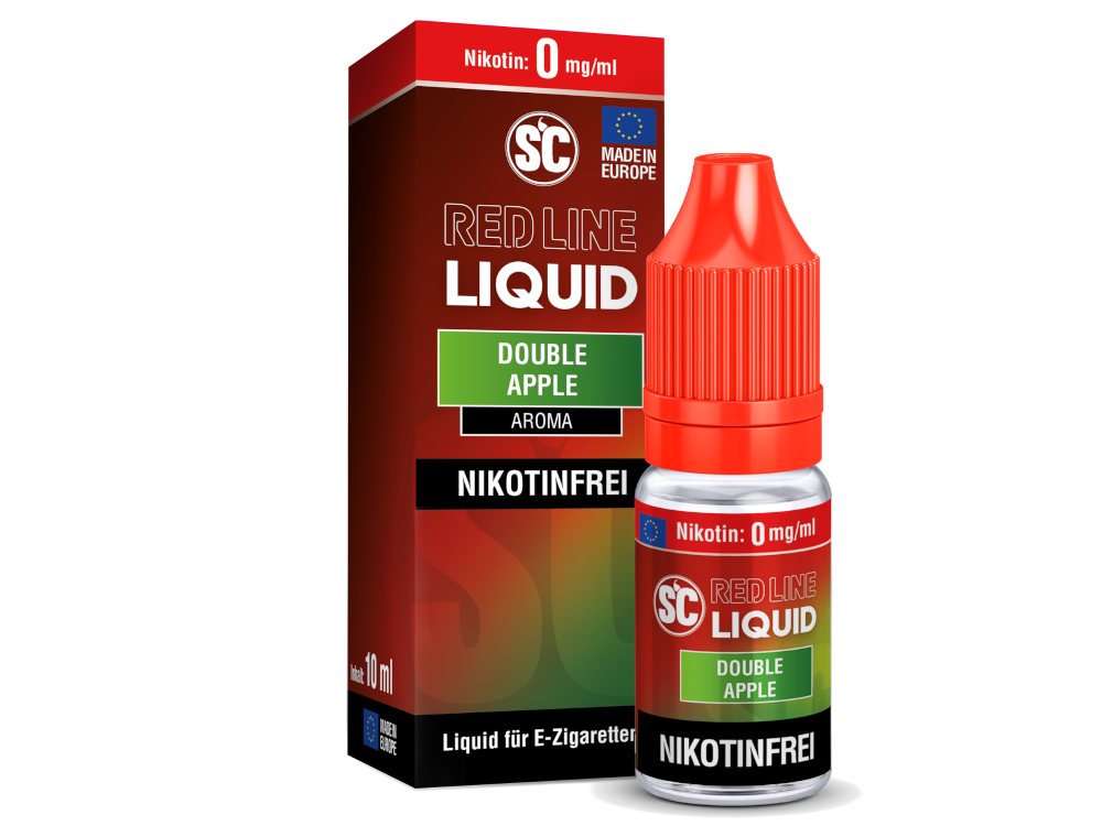 SC - Red Line - Double Apple - Nikotinsalz Liquid 0 mg/ml 500er Packung