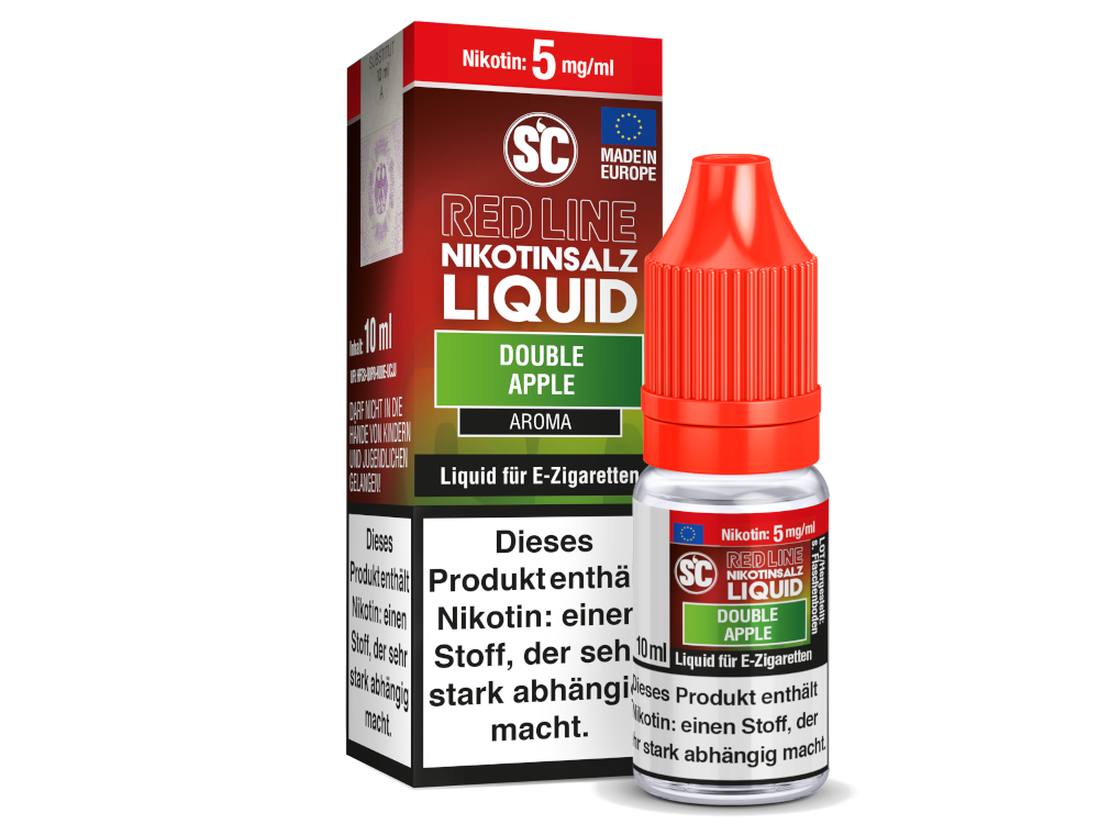 SC - Red Line - Double Apple - Nikotinsalz Liquid 5 mg/ml 10er Packung