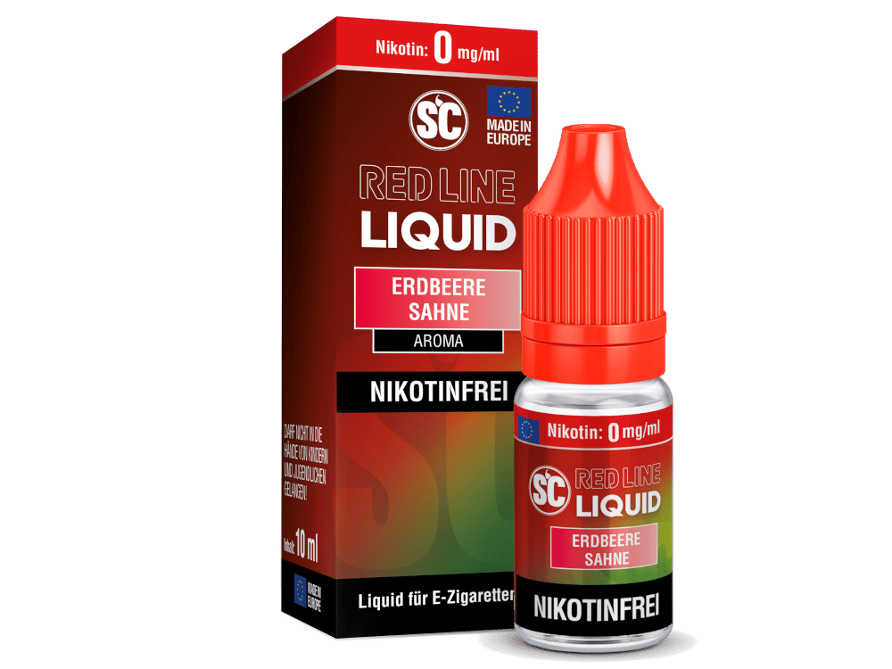 SC - Red Line - Erdbeere Sahne - Nikotinsalz Liquid 0 mg/ml