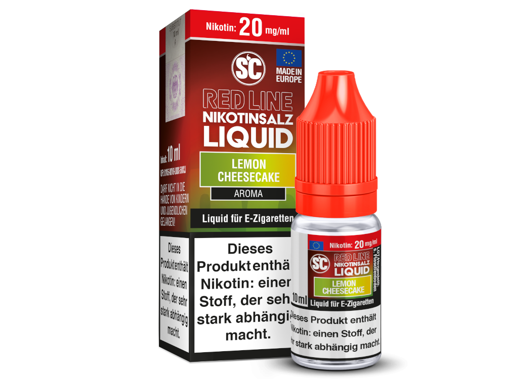 SC - Red Line - Lemon Cheesecake - Nikotinsalz Liquid 20 mg/ml 500er Packung