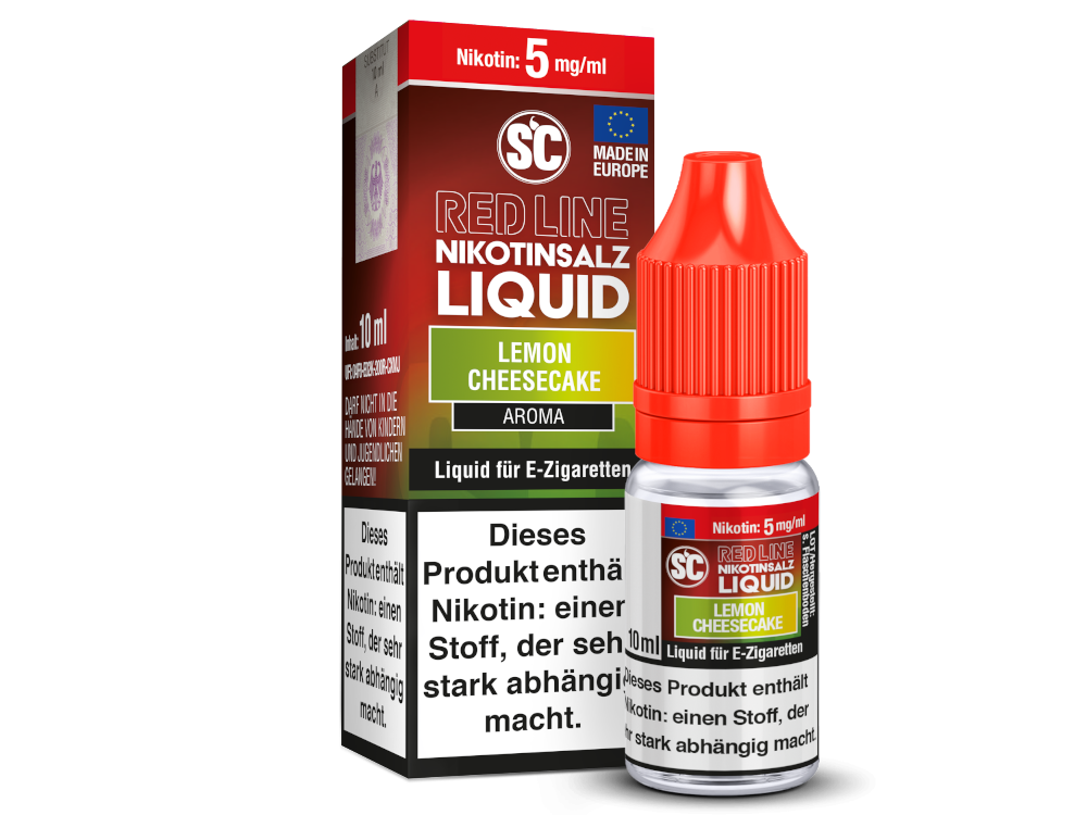 SC - Red Line - Lemon Cheesecake - Nikotinsalz Liquid 5 mg/ml 500er Packung
