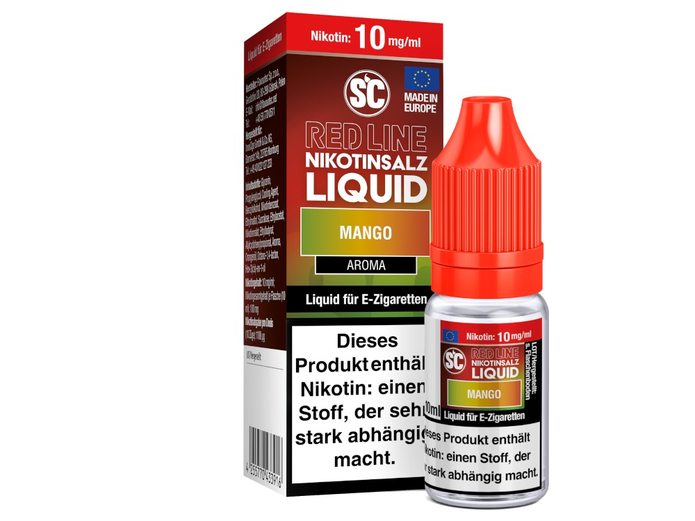 SC - Red Line - Mango - Nikotinsalz Liquid 10 mg/ml 500er Packung