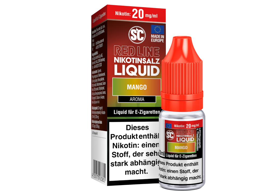 SC - Red Line - Mango - Nikotinsalz Liquid 20 mg/ml 500er Packung