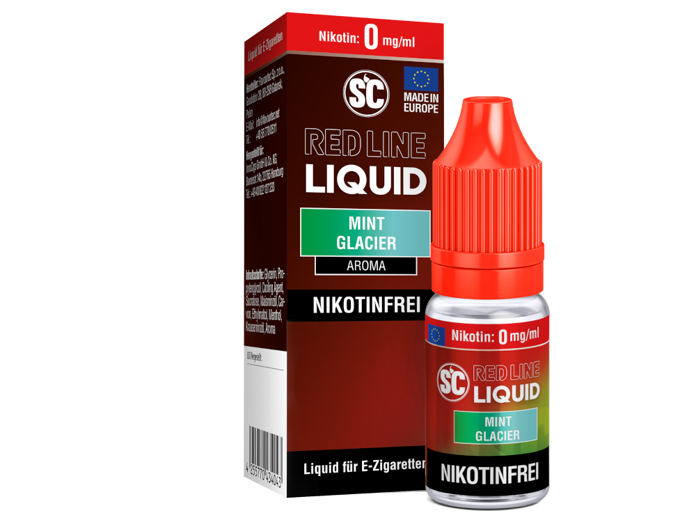 SC - Red Line - Mint Glacier - Nikotinsalz Liquid 0 mg/ml 10er Packung
