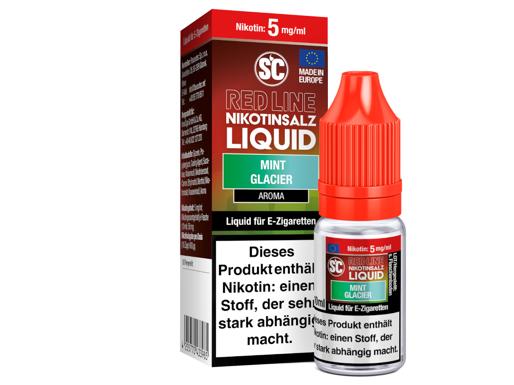 SC - Red Line - Mint Glacier - Nikotinsalz Liquid 5 mg/ml 500er Packung