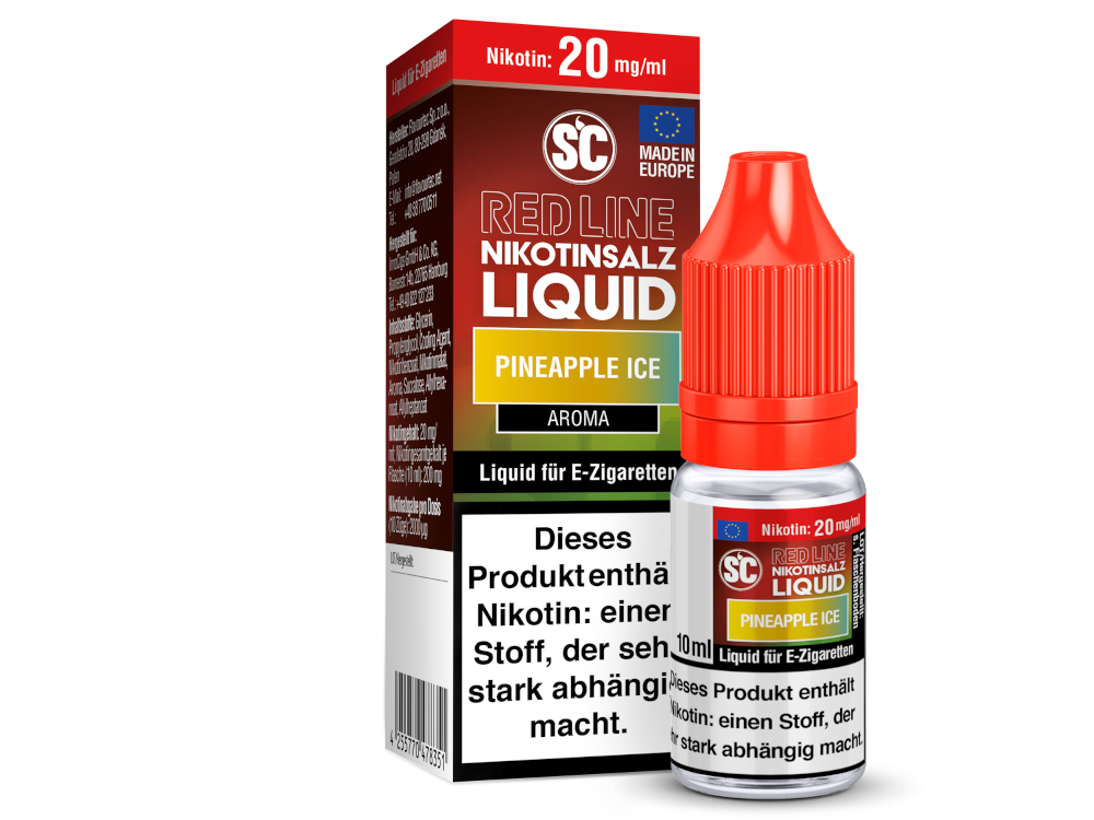 SC - Red Line - Pineapple Ice - Nikotinsalz Liquid 20 mg/ml 500er Packung