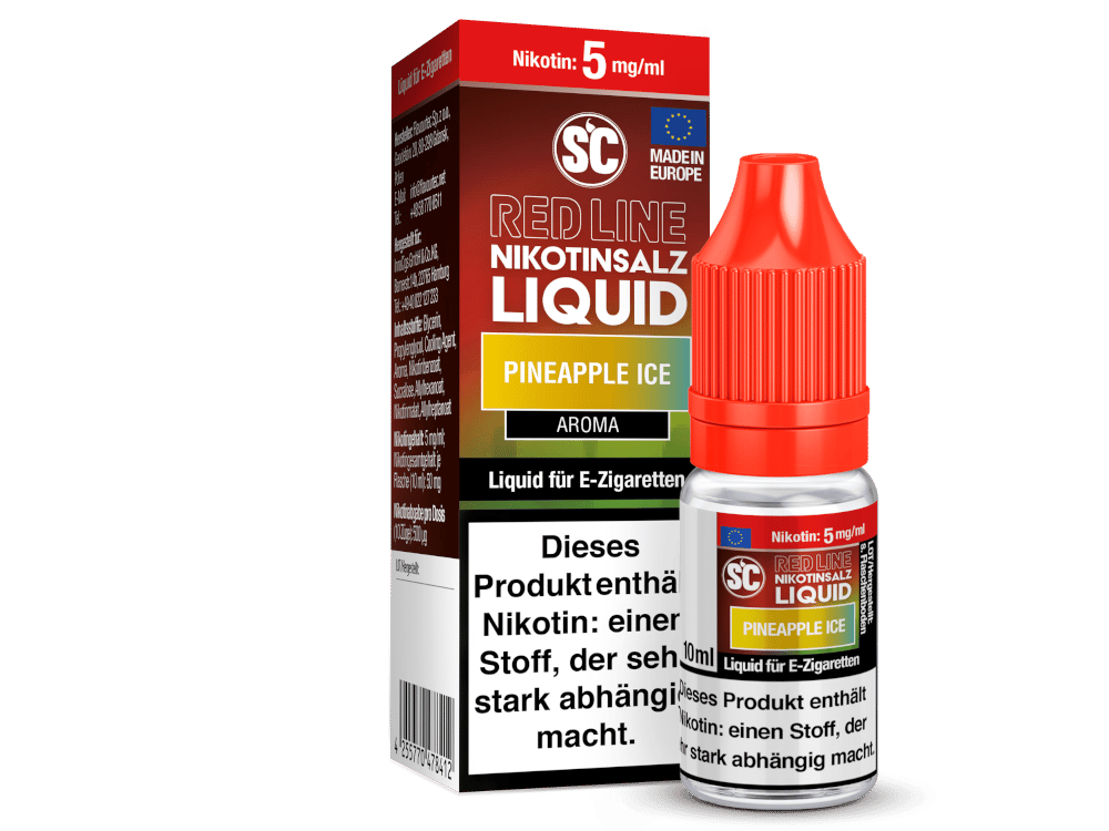 SC - Red Line - Pineapple Ice - Nikotinsalz Liquid 5 mg/ml 500er Packung