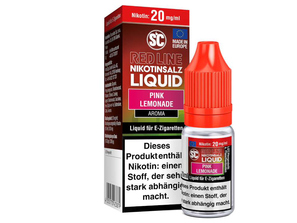 SC - Red Line - Pink Lemonade - Nikotinsalz Liquid 20 mg/ml 500er Packung