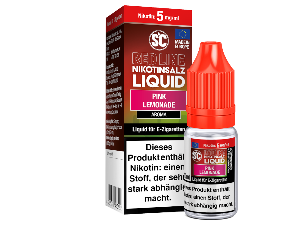 SC - Red Line - Pink Lemonade - Nikotinsalz Liquid 5 mg/ml 10er Packung