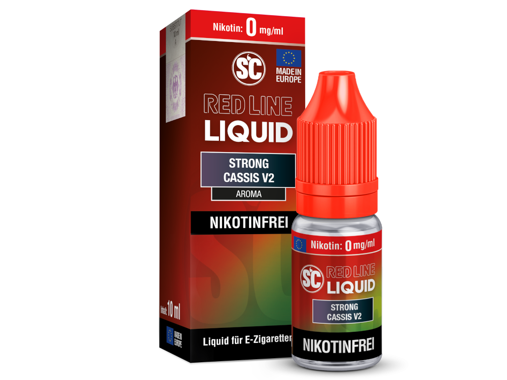 SC - Red Line - Strong Cassis V2 - Nikotinsalz Liquid 0 mg/ml 500er Packung