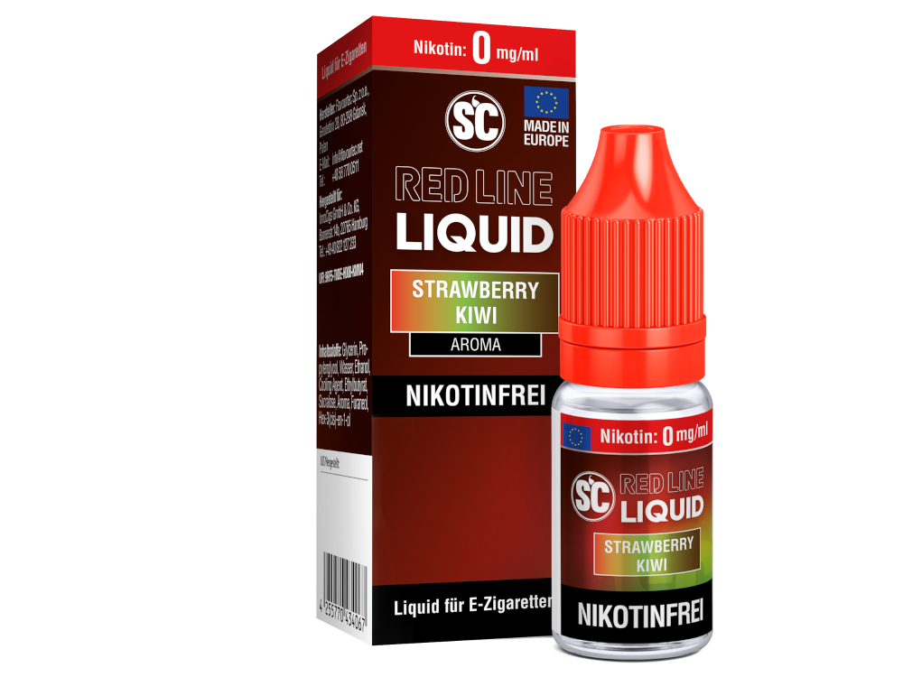 SC - Red Line - Strawberry Kiwi - Nikotinsalz Liquid 0 mg/ml 500er Packung