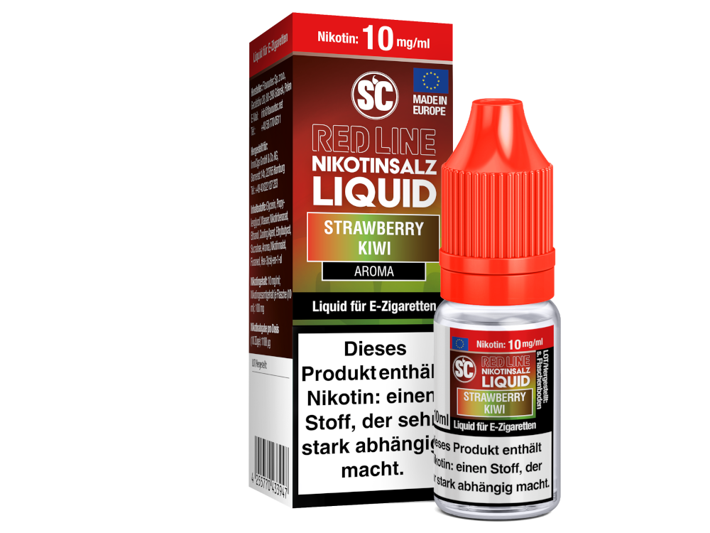 SC - Red Line - Strawberry Kiwi - Nikotinsalz Liquid 10 mg/ml 500er Packung