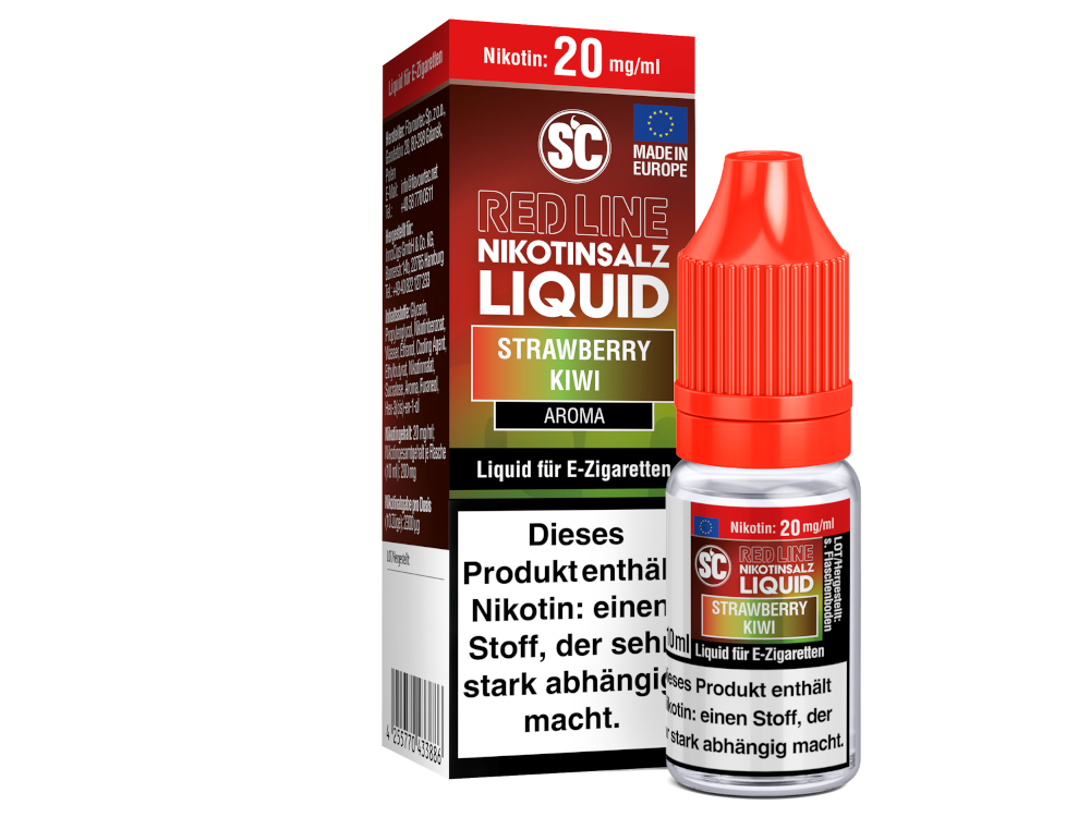 SC - Red Line - Strawberry Kiwi - Nikotinsalz Liquid 20 mg/ml 500er Packung