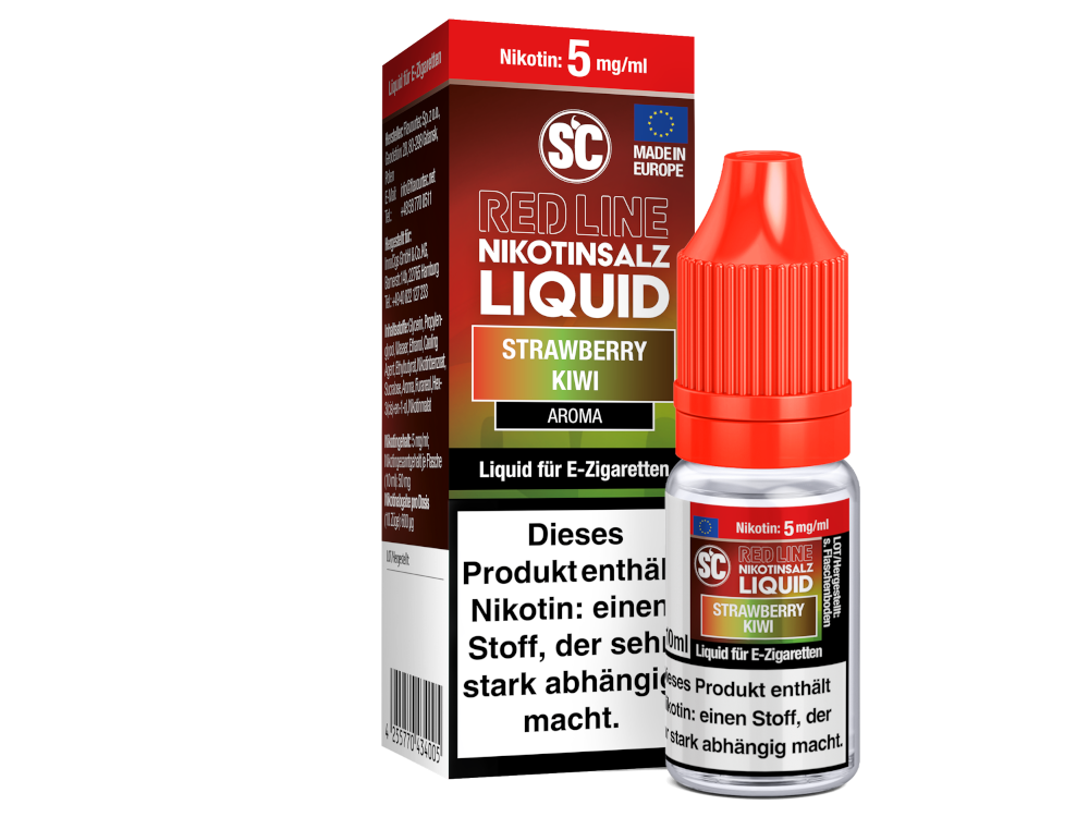 SC - Red Line - Strawberry Kiwi - Nikotinsalz Liquid 5 mg/ml 500er Packung