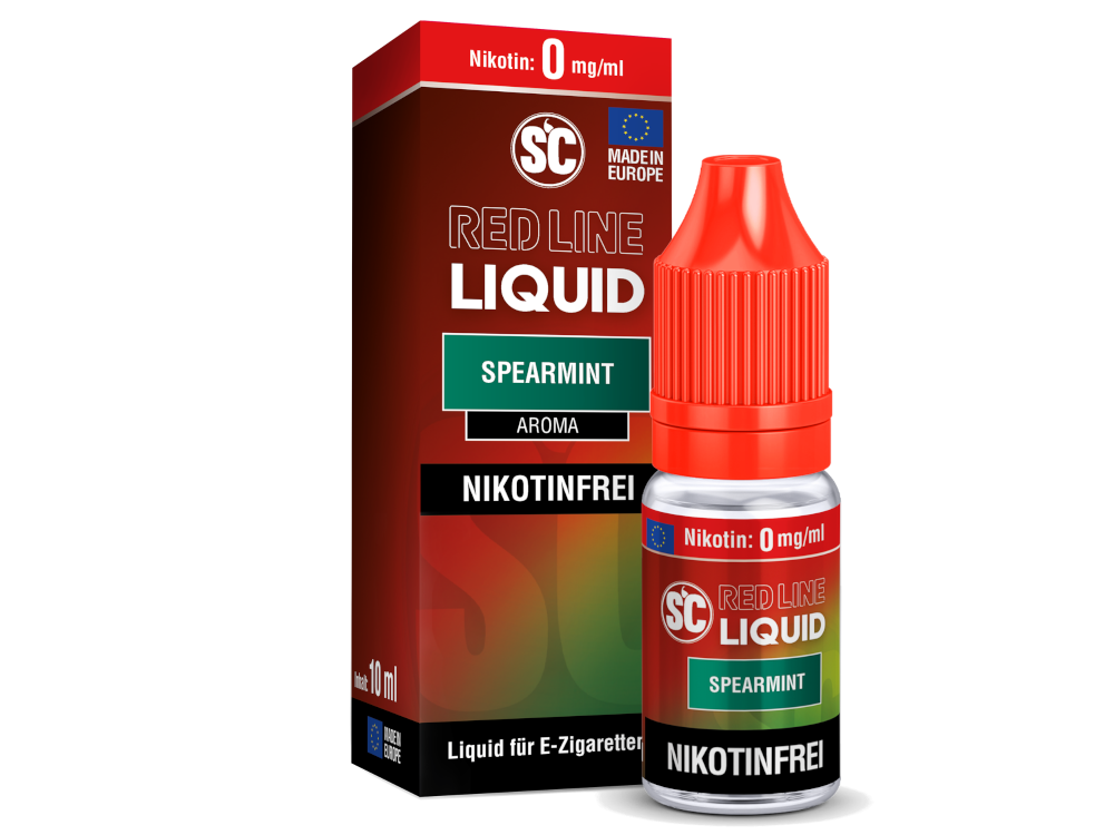 SC - Red Line - Spearmint - Nikotinsalz Liquid 0 mg/ml 500er Packung