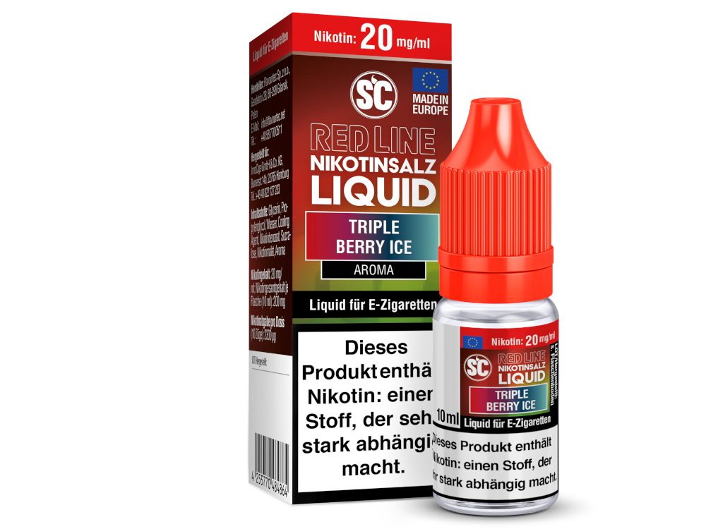 SC - Red Line - Triple Berry Ice - Nikotinsalz Liquid 20 mg/ml 500er Packung