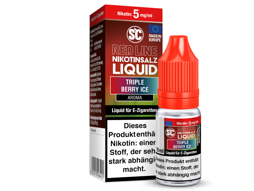 SC - Red Line - Triple Berry Ice - Nikotinsalz Liquid 5 mg/ml 10er Packung