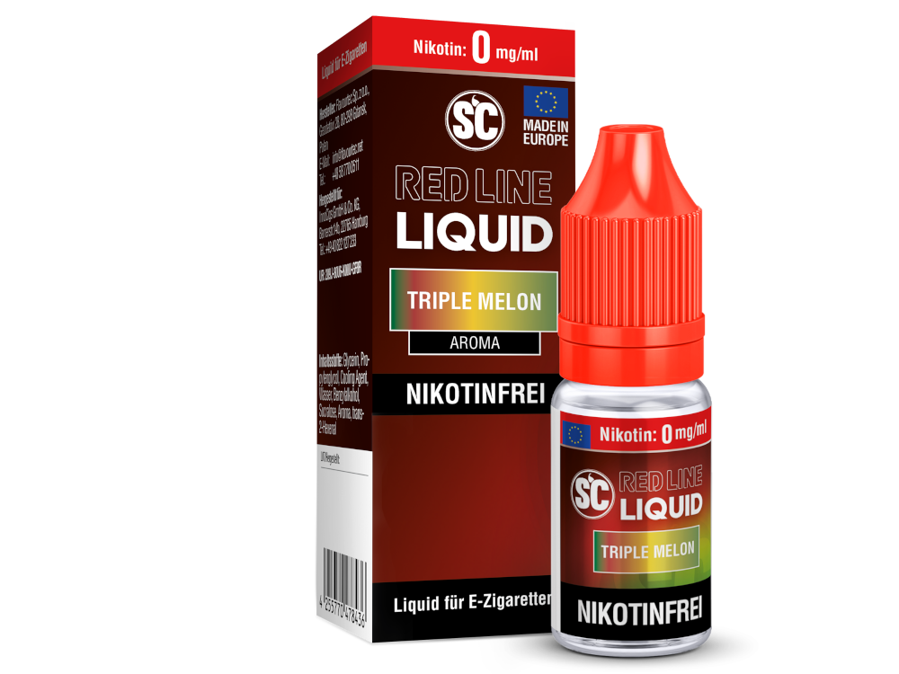 SC - Red Line - Triple Melon - Nikotinsalz Liquid 0 mg/ml 10er Packung