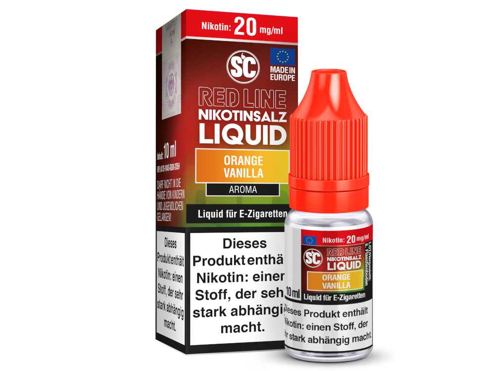 SC - Red Line - Orange Vanilla - Nikotinsalz Liquid 20 mg/ml 10er Packung