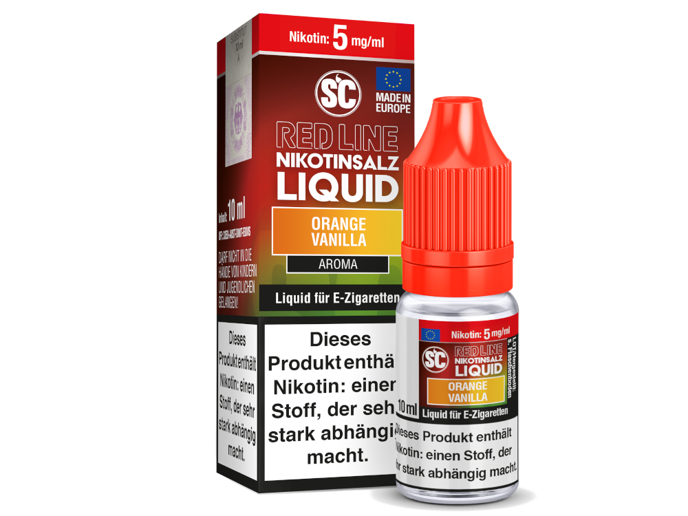 SC - Red Line - Orange Vanilla - Nikotinsalz Liquid 5 mg/ml 500er Packung