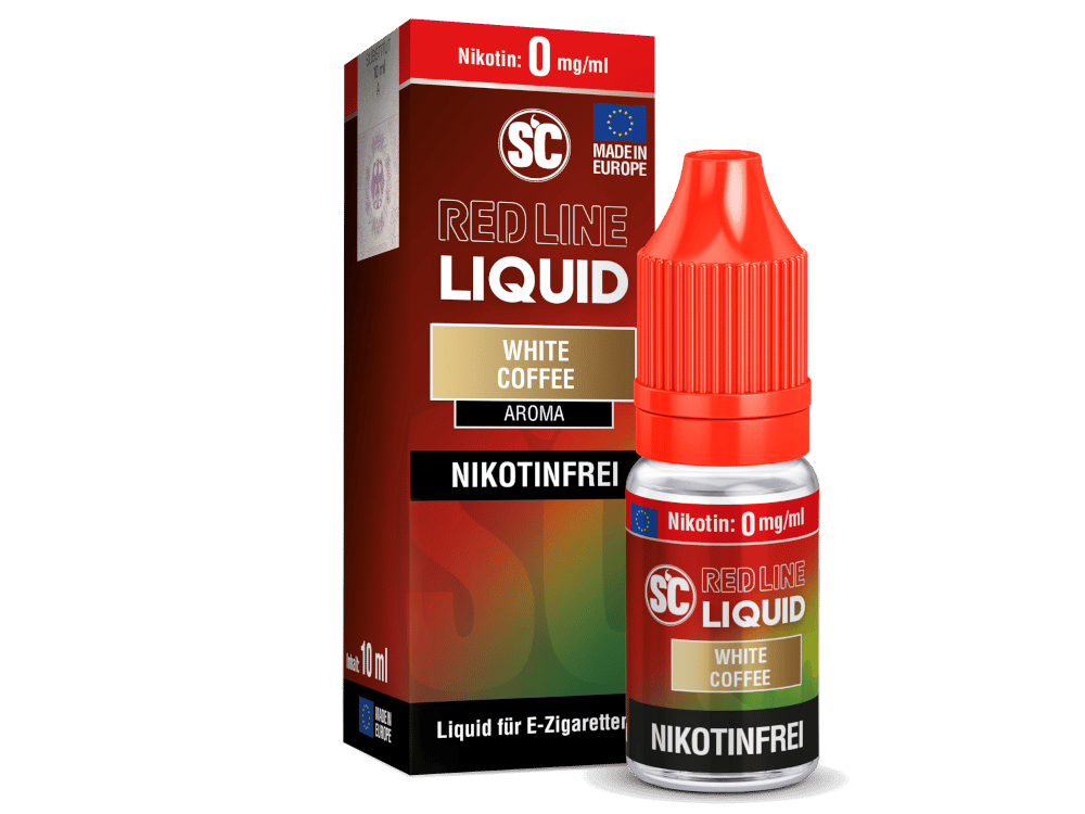 SC - Red Line - White Coffee - Nikotinsalz Liquid 0 mg/ml 10er packung
