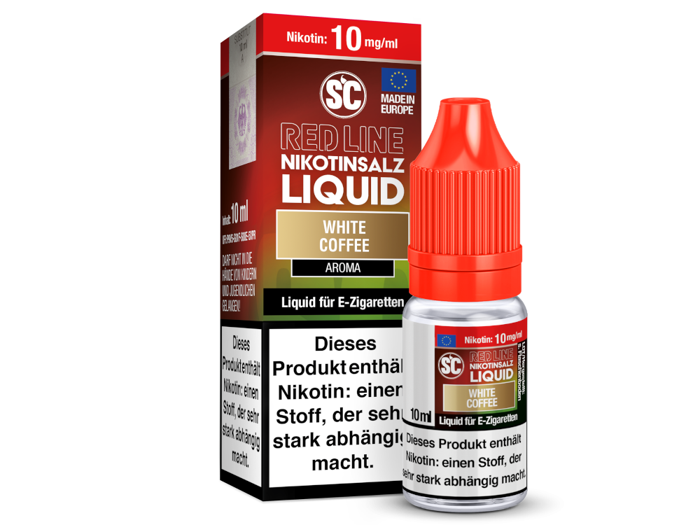 SC - Red Line - White Coffee - Nikotinsalz Liquid 10 mg/ml 500er Packung