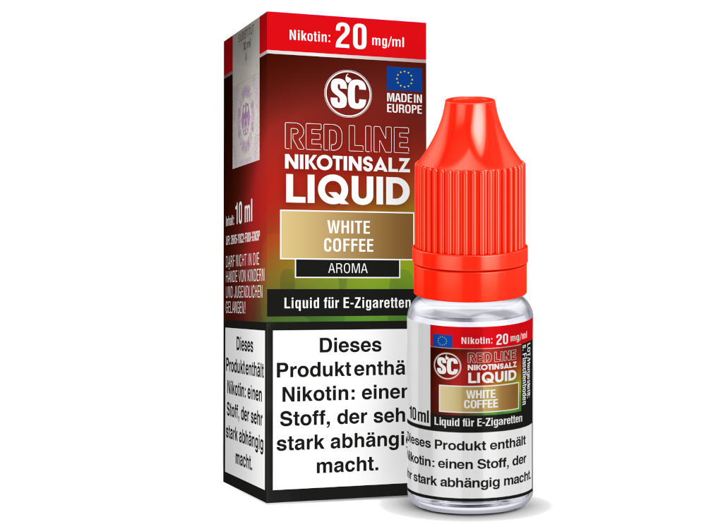 SC - Red Line - White Coffee - Nikotinsalz Liquid 20 mg/ml 500er Packung
