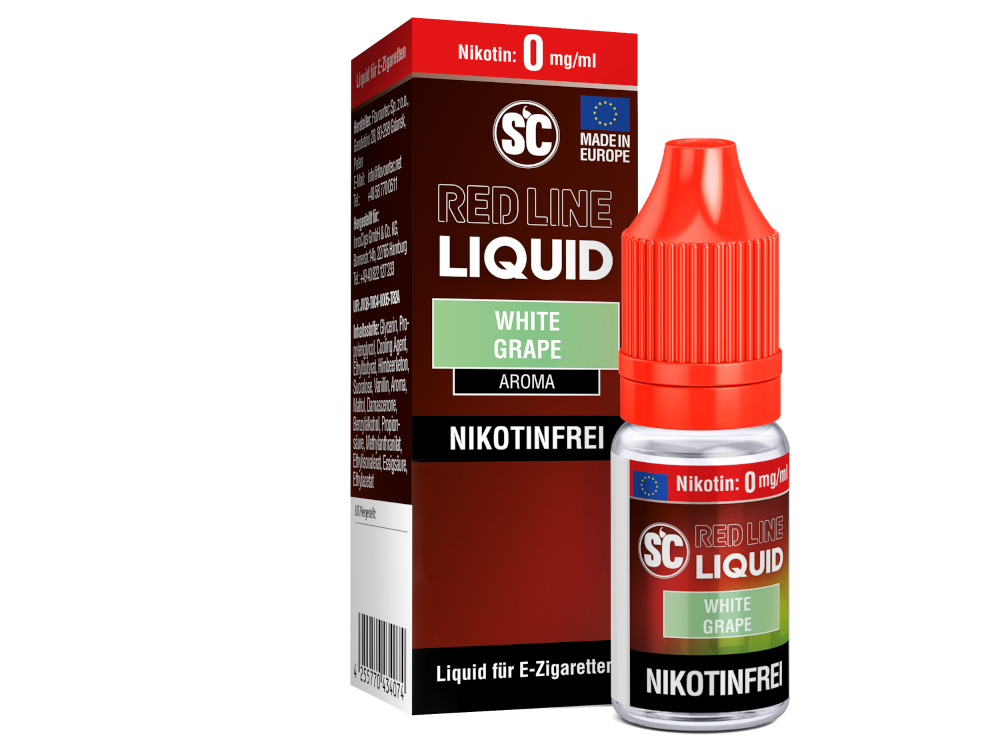 SC - Red Line - White Grape - Nikotinsalz Liquid 0 mg/ml 500er Packung