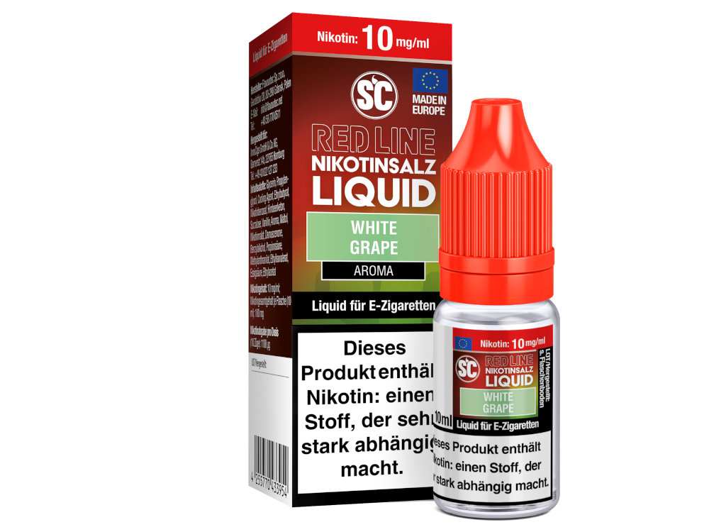 SC - Red Line - White Grape - Nikotinsalz Liquid 10 mg/ml 500er Packung