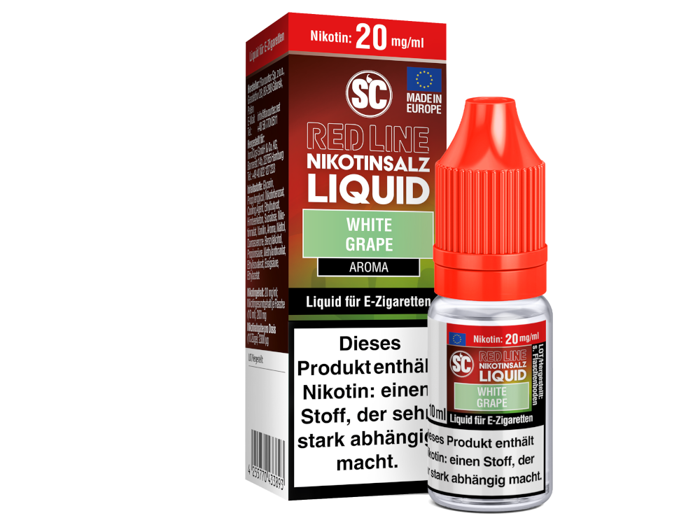 SC - Red Line - White Grape - Nikotinsalz Liquid 20 mg/ml 500er Packung