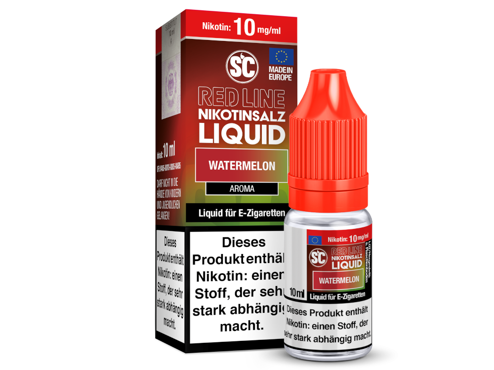 SC - Red Line - Watermelon - Nikotinsalz Liquid 10 mg/ml 500er Packung