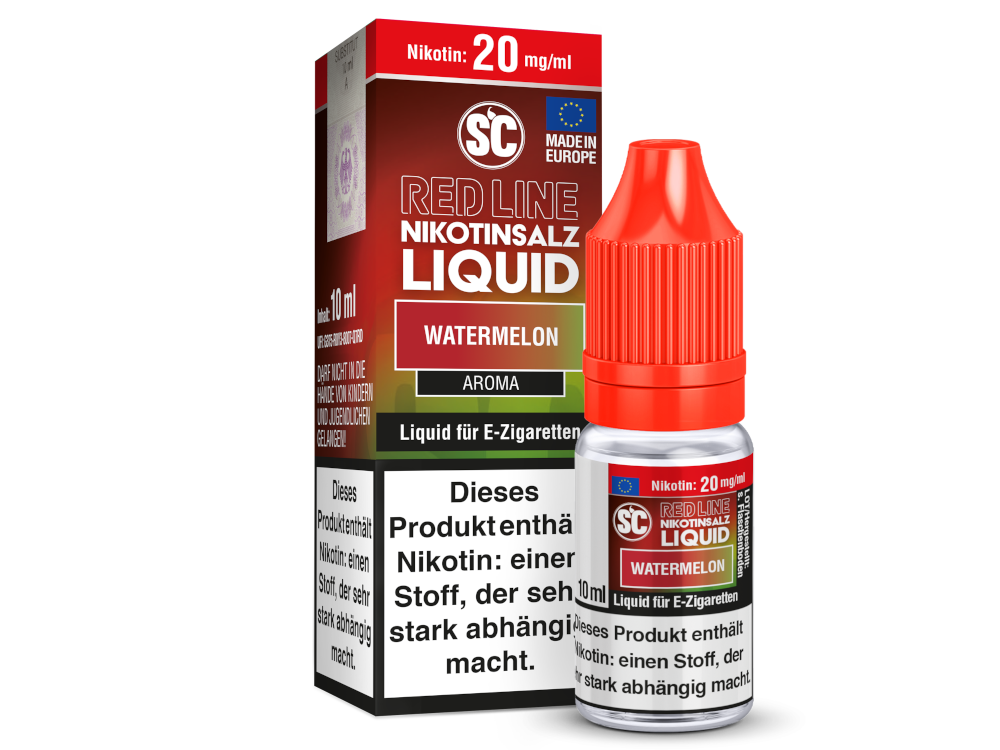 SC - Red Line - Watermelon - Nikotinsalz Liquid 20 mg/ml 500er Packung