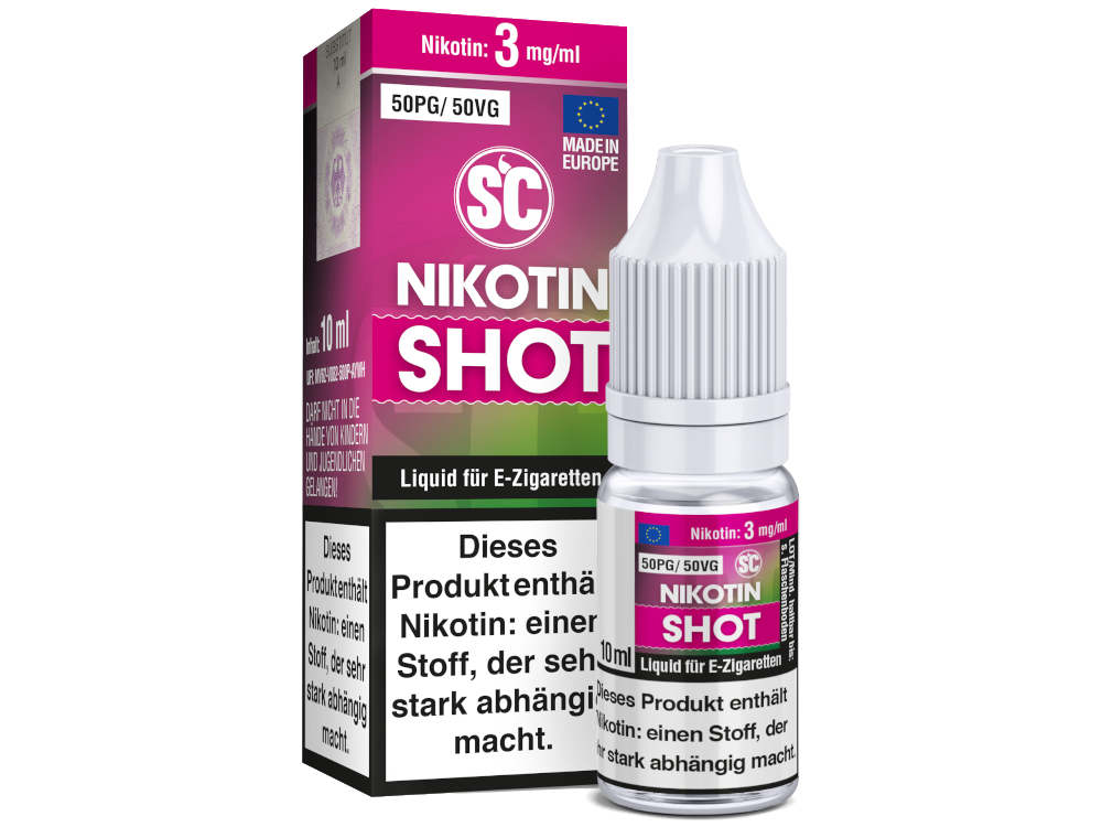 SC - 10 ml Nikotin Shot 50PG/50VG 3 mg/ml