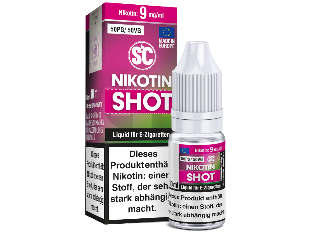 SC - 10 ml Nikotin Shot 50PG/50VG 9 mg/ml