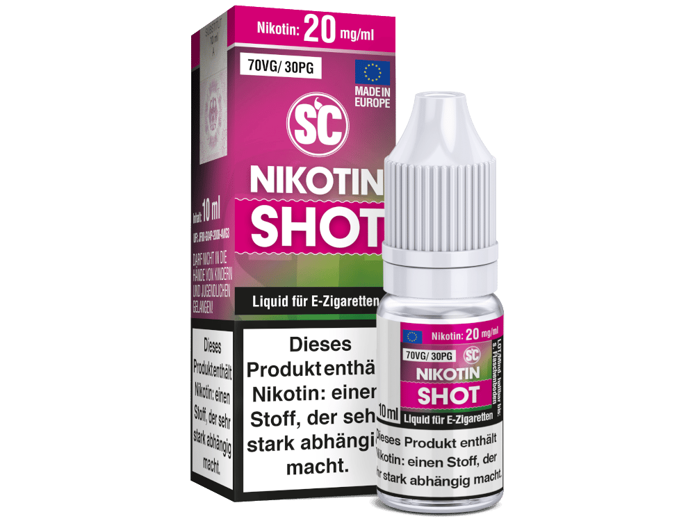 SC - 10 ml Nikotin Shot 70VG/30PG 20 mg/ml 10er Packung