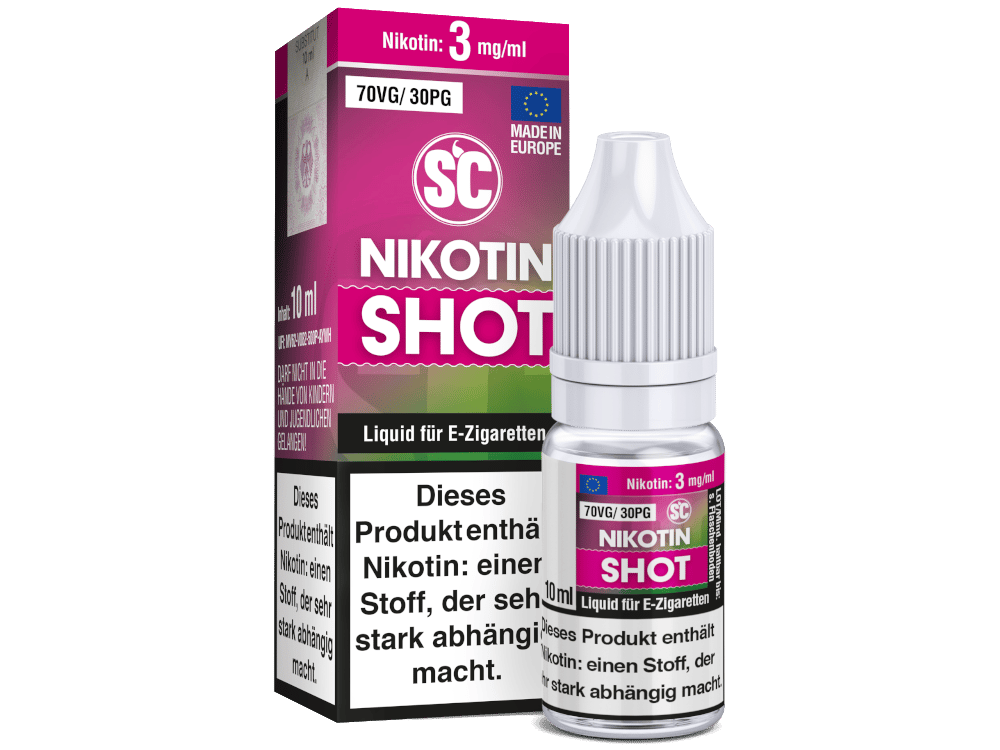 SC - 10 ml Nikotin Shot 70VG/30PG 3 mg/ml