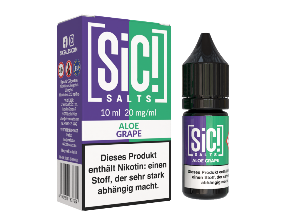 SiC! Salts - Aloe Grape - Nikotinsalz Liquid 20 mg/ml