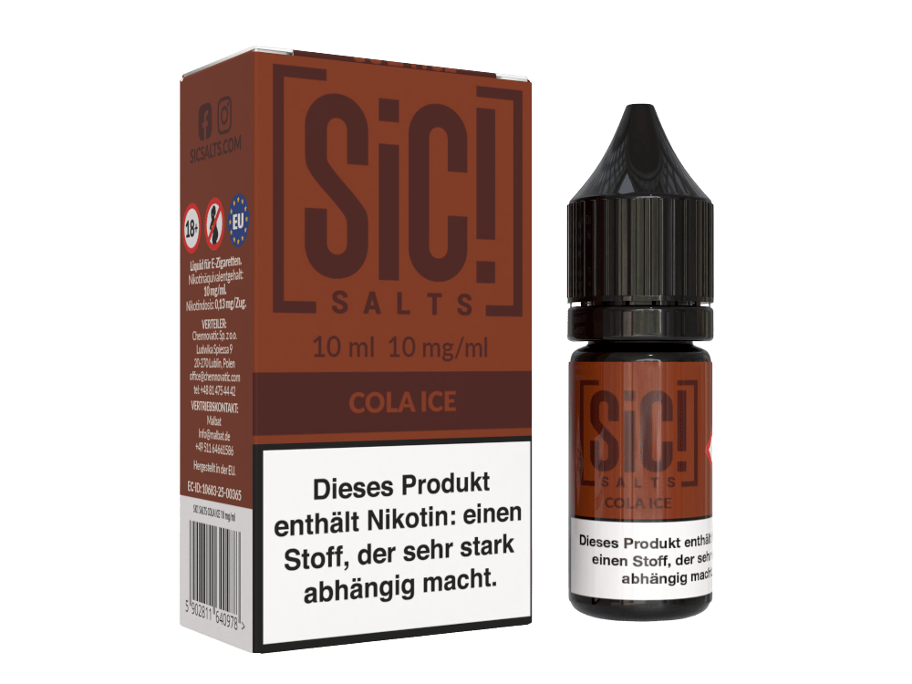 SiC! Salts - Cola Ice - Nikotinsalz Liquid 10 mg/ml