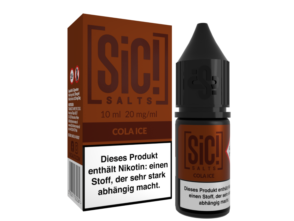 SiC! Salts - Cola Ice - Nikotinsalz Liquid 20 mg/ml 5er Packung