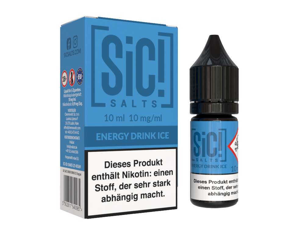 SiC! Salts - Energy Drink Ice - Nikotinsalz Liquid 10 mg/ml 5er Packung