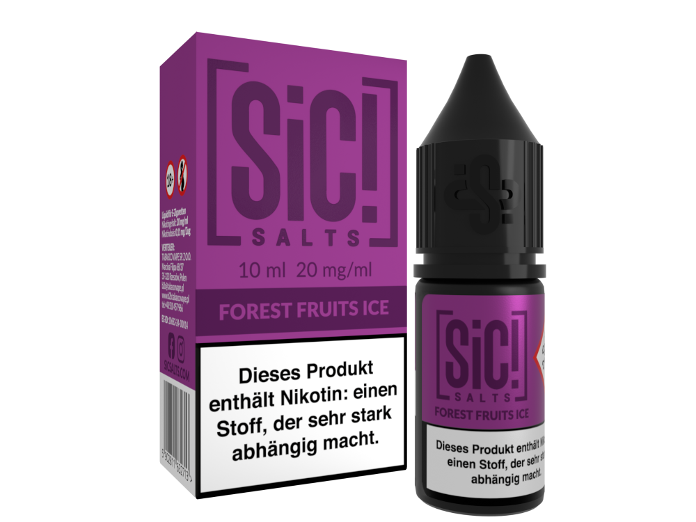 SiC! Salts - Forest Fruits Ice - Nikotinsalz Liquid 20 mg/ml 5er Packung