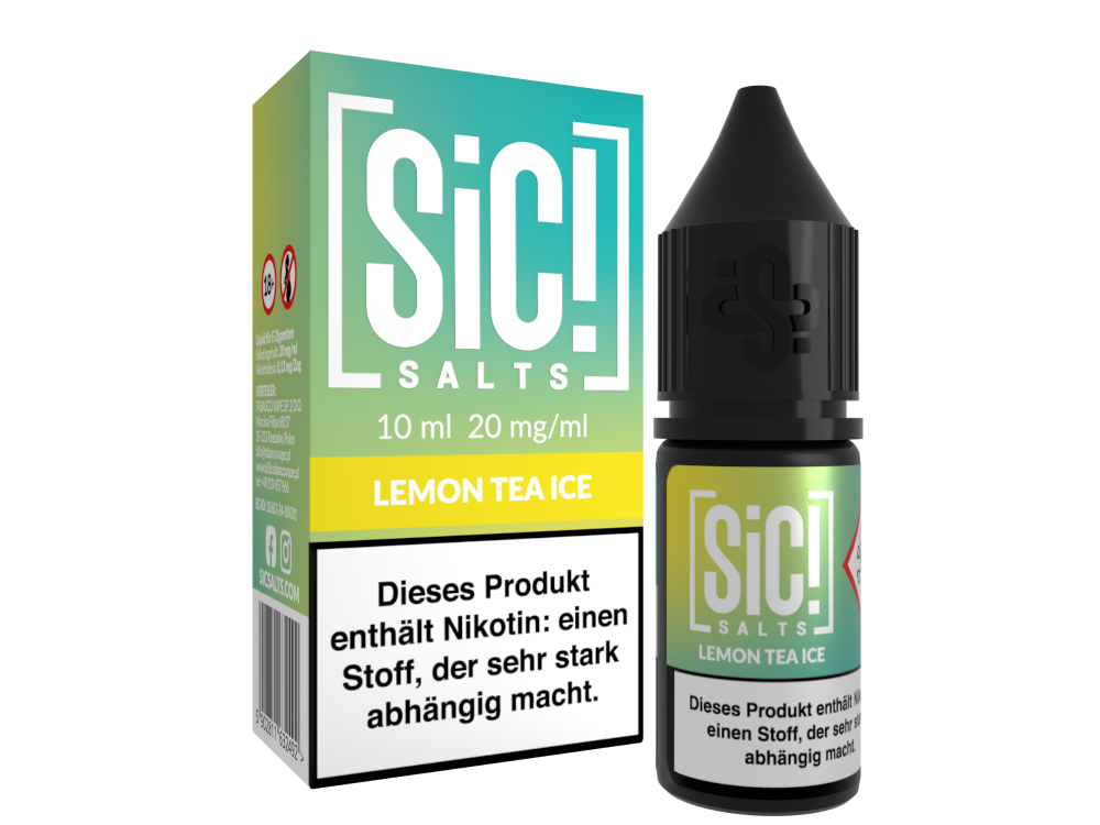 SiC! Salts - Lemon Tea Ice - Nikotinsalz Liquid 20 mg/ml 5er Packung