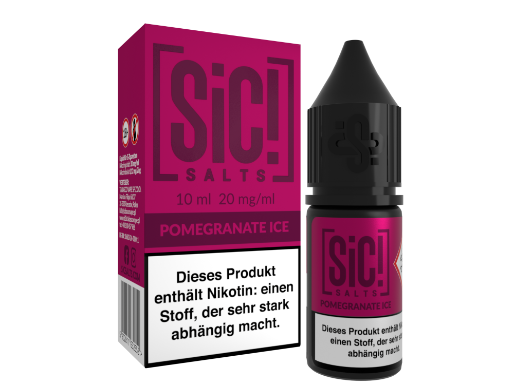 SiC! Salts - Pomegranate Ice - Nikotinsalz Liquid 20 mg/ml 5er Packung