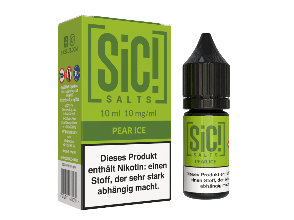 SiC! Salts - Pear Ice - Nikotinsalz Liquid 10 mg/ml